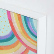 "Ventura Rainbow ll" - Art Print in Rainbow Mint by AlisonJerry - Frame Close-up