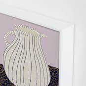 "Benevolent Ceramics IV" - Art Print in Cream Pottery by Danushka Abeygoda - Frame Close-up