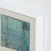 "Ocean Blue II" - Art Print in Ocean Blue by Shawna Urban - Frame Close-up