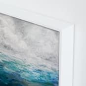"Blue Oceanscape" - Art Print in Ocean Blue by Brittany Fan - Frame Close-up