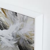 "Today, I Choose Palette Knives" - Art Print in warm neutrals by Teodora Guererra - Frame Close-up