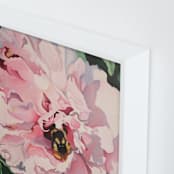 "My Garden P1" - Art Print in Frosted Pink by Mandy Trimble Leonard - Frame Close-up