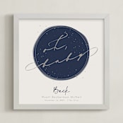 "Stardust Planet" - Personalized Art Print in Stardust by Kennedi Shaw - Framed