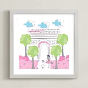 "Paris Art Print 2" - Art Print in Multi-color P by Rebecca Marchese - Framed