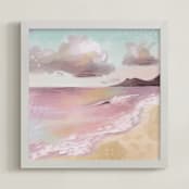 "Linger Here" - Art Print in Pastel Hues by Lindsay Wilkins - Framed