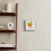 "February Fruits" - Art Print in Papaya Yellow by Kanika Mathur - In a Room