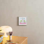 "Paris Art Print 1" - Art Print in Pink-multi by Rebecca Marchese - In a Room