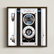 "Mid-Century Moments" - Art Print in Silver by Sheila Corcoran - Framed