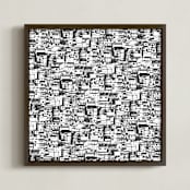 "Hillside" - Art Print in Ink by Elizabeth Kunkle - Framed