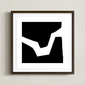 "Magnetic Field 2S" - Art Print in Black and White by Jaime Derringer - Framed