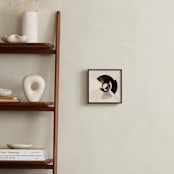 "Spinning Wheel" - Art Print in Exciting Beige by Lisa Sundin - In a Room
