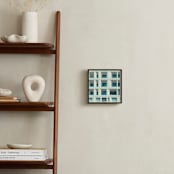"french squares" - Art Print in Blue White by Jacob Loafman - In a Room