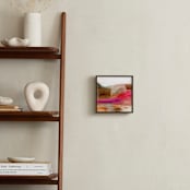 "Pink Desert" - Art Print in Desert hot pink by Mande Calhoun - In a Room