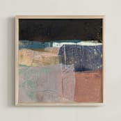 "Summerland I" - Art Print in Coffee by Jennifer Daily - Framed