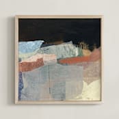 "Summerland III" - Art Print in Coffee by Jennifer Daily - Framed