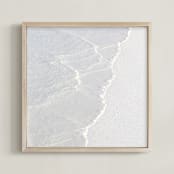"White Water " - Art Print in White ocean waves by Lisa Sundin - Framed
