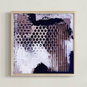 "Trip" - Art Print in mauve by Amanda Phelps - Framed