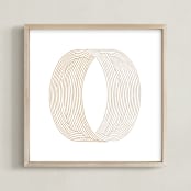 "Thumbprint" - Art Print in Copper by Heather Francisco - Framed