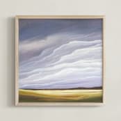 "Lens Clouds" - Art Print in Lavender Haze by Mya Bessette - Framed