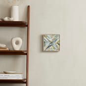 "Angular Organic" - Art Print in Mist by Jennifer Morehead - In a Room