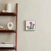 "The Blooming Cactus" - Art Print in Emerald Green by Kelsey McNatt - In a Room