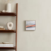 "Thinly Veiled" - Art Print in Coral by Mya Bessette - In a Room