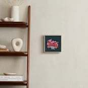 "Chinoiserie Blooms II" - Art Print in Emerald by Britt Mills - In a Room