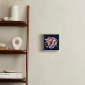 "Chinoiserie Blooms I" - Art Print in Midnight by Britt Mills - In a Room