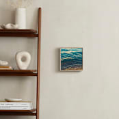 "Sea Sparkle" - Art Print in Teal by Courtney Crane - In a Room