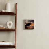 "Fiery Sky" - Art Print in Fire Orange by Jonathan Brooks - In a Room