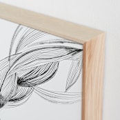 "Movement" - Art Print in Cloud White by Lucrecia Caporale - Frame Close-up