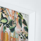 "Green Thumb" - Art Print in Persimmon by Jenny Westenhofer - Frame Close-up