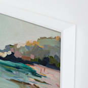"Paradise Lost I" - Art Print in Sea by Jenny Westenhofer - Frame Close-up