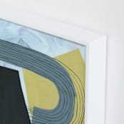 "Yellow Ochre" - Art Print in Yellow Ochre by Kirsta Benedetti - Frame Close-up