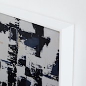 "Balance Restored I" - Art Print in Midnight Blue by Kate Terhune - Frame Close-up