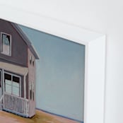 "The Beach Beyond" - Art Print in Pink Mauve by Carol C. Young - Frame Close-up