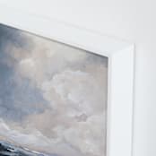 "Last of the Light" - Art Print in White by Mya Bessette - Frame Close-up