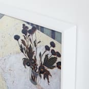 "Still life with Chrysanthemums" - Art Print in Dried Chrysanthemum by Ayna Paisley - Frame Close-up