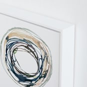 "Soma" - Art Print in Dove by Kelly Ventura - Frame Close-up