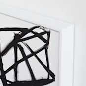 "Sable Song" - Art Print in midnight black by Juniper Briggs - Frame Close-up