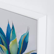 "Blue Agave" - Art Print in Teal by Amanda Phelps - Frame Close-up