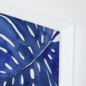 "Azul II" - Art Print in White by Luz Alliati - Frame Close-up