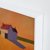 "Apples & Oranges" - Art Print in Citrus by Carol C. Young - Frame Close-up