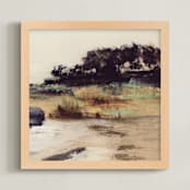 "George II" - Art Print in Tan by Mande Calhoun - Framed