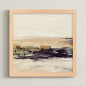 "George I" - Art Print in Tan by Mande Calhoun - Framed