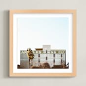 "LA Desk" - Art Print in Sky by Kamala Nahas - Framed