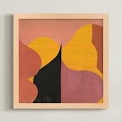 "Desert Dance II" - Art Print in Sultry Salmon by cyrille gulassa - Framed
