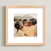 "With a Heart: Square Framed Photo" - Framed Photo in Taupe by Laura Hamm - Framed