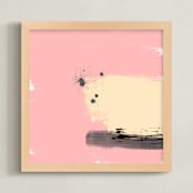 "Think Pink" - Art Print in Blush Pink by Juliana Zimmermann - Framed