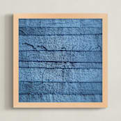"Gathered Remnants II" - Art Print in Regal Blue by Debra Pruskowski - Framed